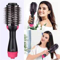 Pro Straightening Brush: Hair Pressing Brush & Flat Brush Hair Straightener Combo - Achieve Salon-Quality Smoothnes