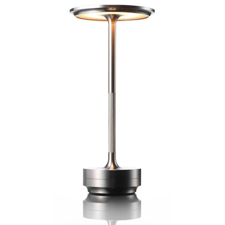 Cordless Metallic Table Lamp - Modern Design for Home & Office Lighting