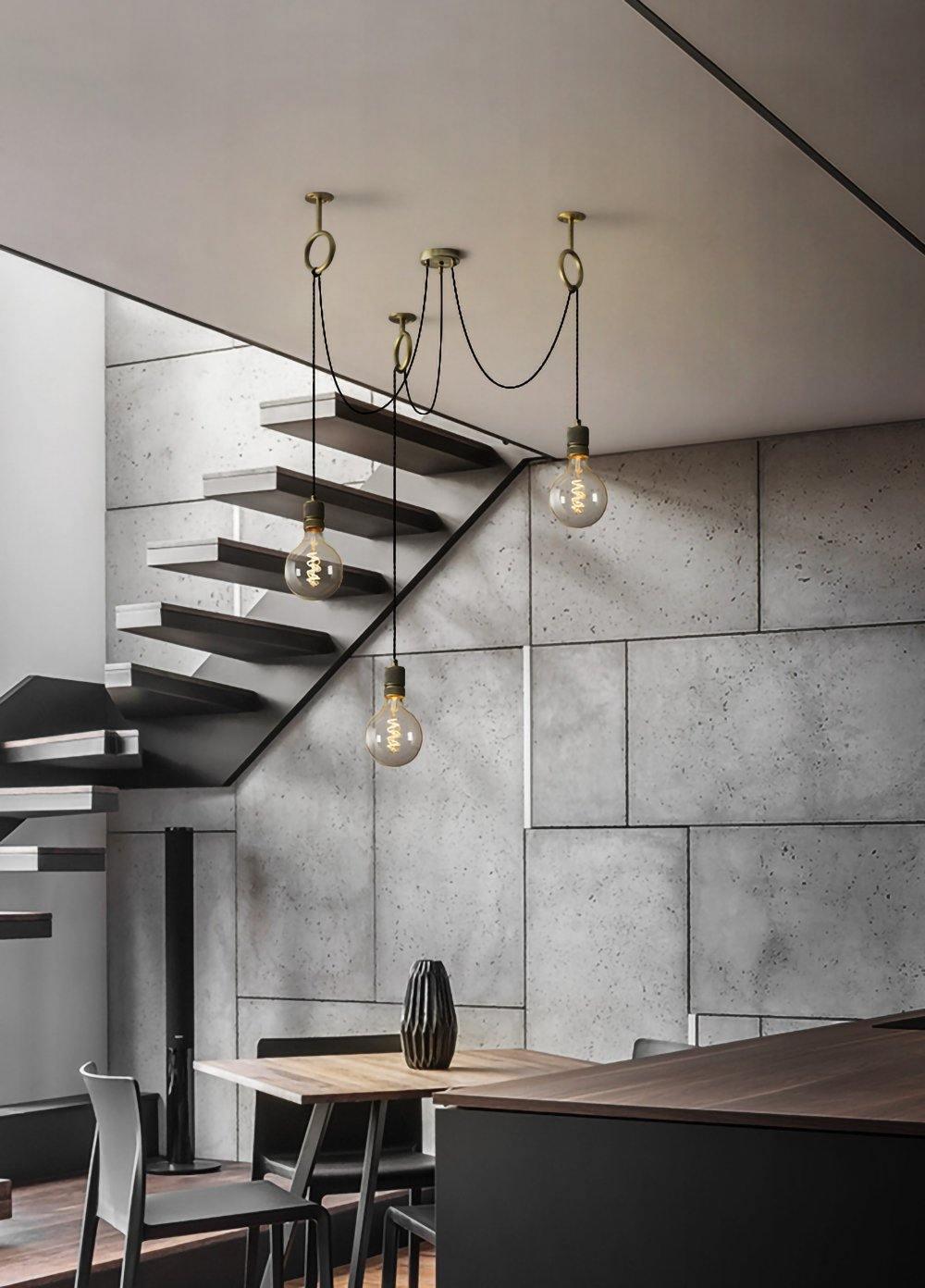 Industrial Spider Chandelier | Customizable Metal Pendant Light with 3-5-8 Heads for Indoor Use