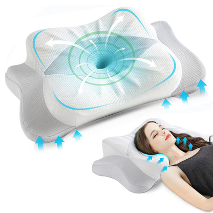 Shoulder Relief Pillow: Ergonomic Neck & Shoulder Pain Solution Perfect for Side Sleepers Seeking Comfort