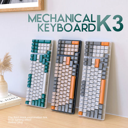 Mechanical Keyboard Gaming Russian Keyboard Retro Keycap