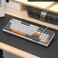 Mechanical Keyboard Gaming Russian Keyboard Retro Keycap