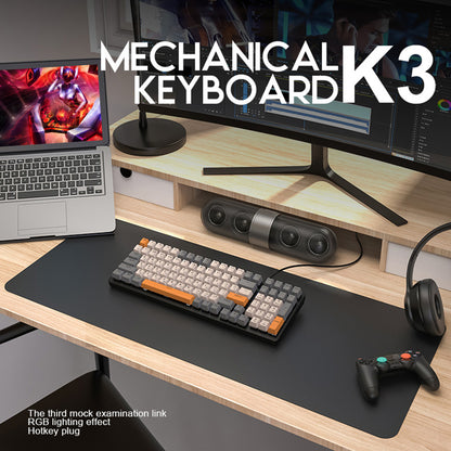 Mechanical Keyboard Gaming Russian Keyboard Retro Keycap