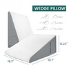 Image of ReliefWedge Therapeutic Pillow: Optimal Support for Acid Reflux & GERD Gastric Reflux Relief with Ergonomic Wedge Design