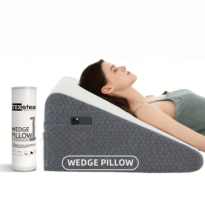 ReliefWedge Therapeutic Pillow: Optimal Support for Acid Reflux & GERD Gastric Reflux Relief with Ergonomic Wedge Design