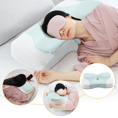 Shoulder Relief Pillow: Ergonomic Neck & Shoulder Pain Solution Perfect for Side Sleepers Seeking Comfort
