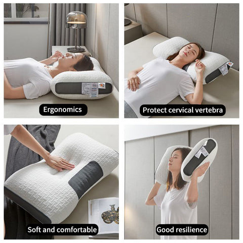 HealComfort Therapeutic Pillow: Cervical Support for Neck and Shoulder Relief Ergonomic Pillows for Deep Healing