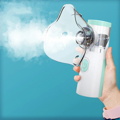 OmniBreathe Portable Nebulizer: Compact Saline Solution Therapy Featuring Omron Technology for Efficient Respiratory Relief