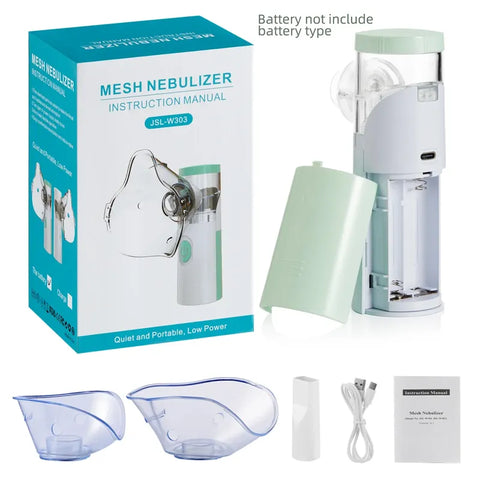 OmniBreathe Portable Nebulizer: Compact Saline Solution Therapy Featuring Omron Technology for Efficient Respiratory Relief