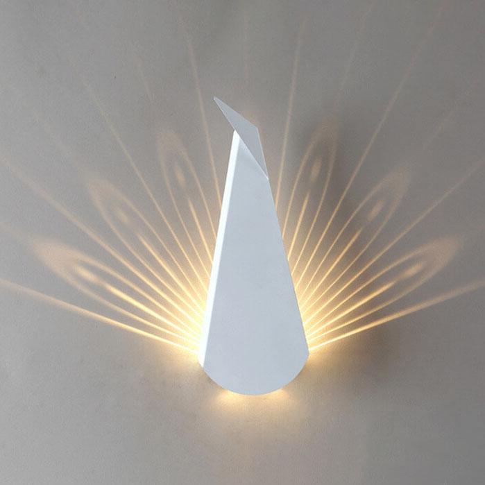 Wall Sconce Light Fixture - Modern Minimalist Geometric Metal Design for Indoor Lighting in Living Room & Hallway