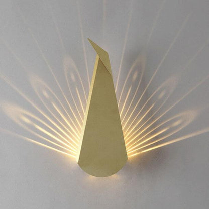 Wall Sconce Light Fixture - Modern Minimalist Geometric Metal Design for Indoor Lighting in Living Room & Hallway