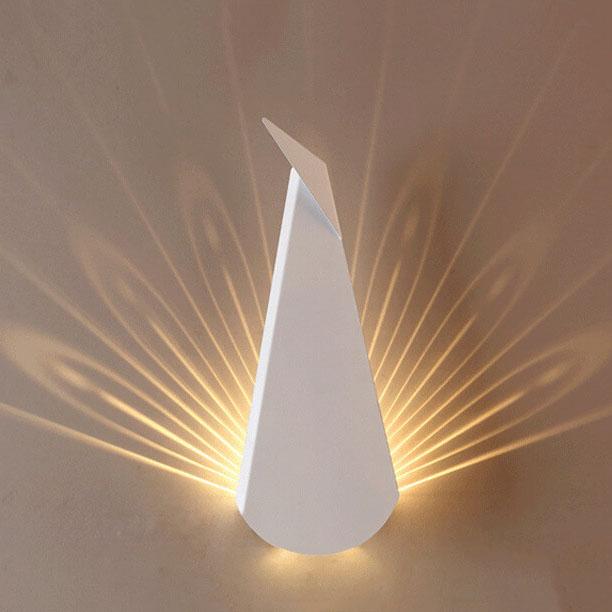 Wall Sconce Light Fixture - Modern Minimalist Geometric Metal Design for Indoor Lighting in Living Room & Hallway