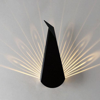 Wall Sconce Light Fixture - Modern Minimalist Geometric Metal Design for Indoor Lighting in Living Room & Hallway