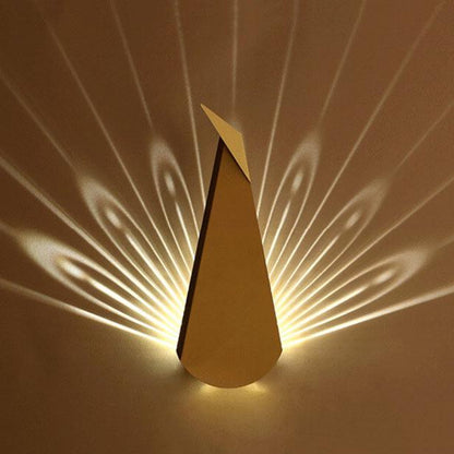 Wall Sconce Light Fixture - Modern Minimalist Geometric Metal Design for Indoor Lighting in Living Room & Hallway