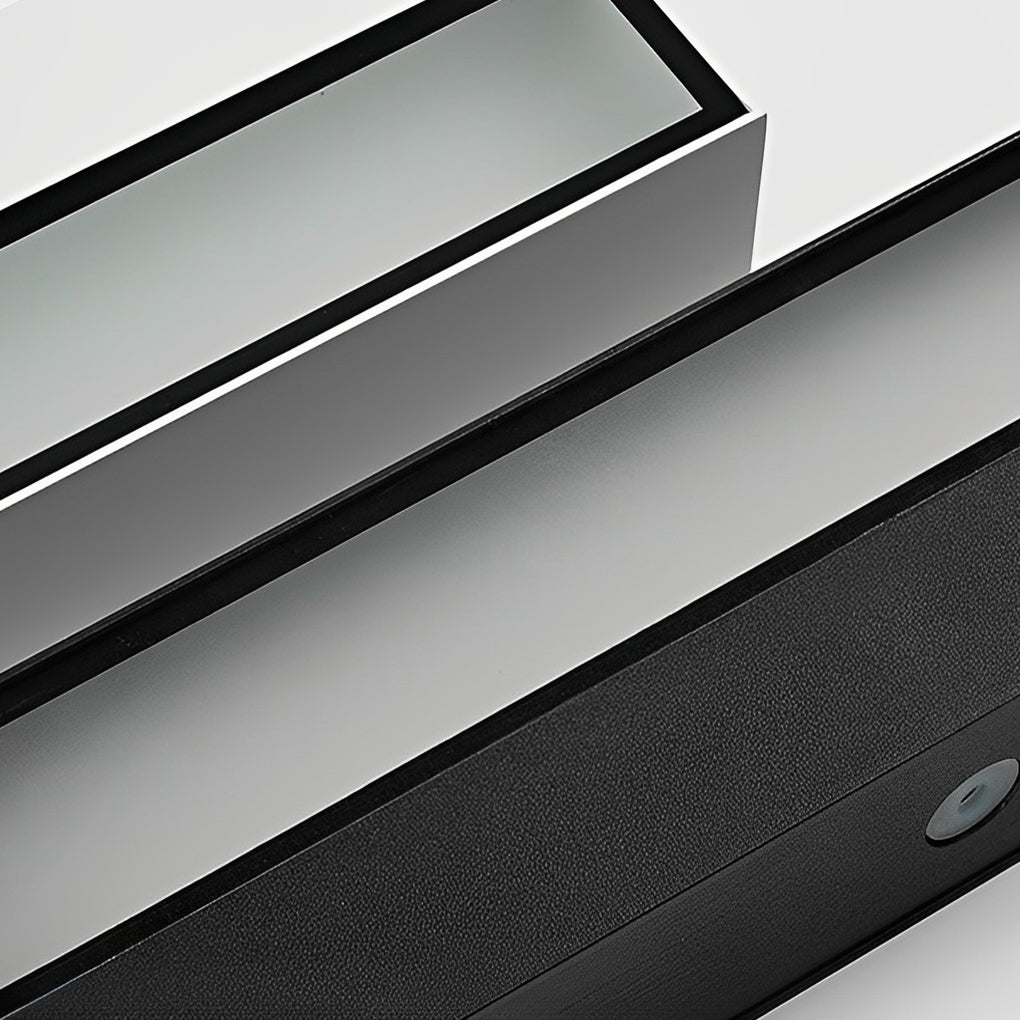 LED Waterproof Outdoor Wall Washer Light - Black Minimalist Strip Design for Garden, Patio & Exterior Lighting