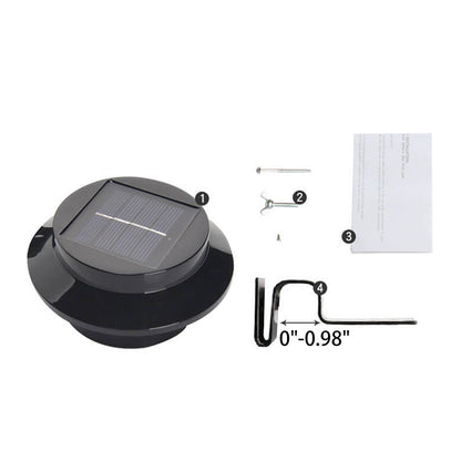 Solar LED Outdoor Waterproof Wall Sconce Light for Fences & Patios - Cylinder Design