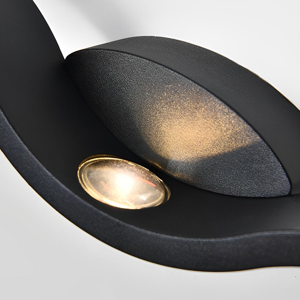 LED Wall Mounted Up Down Light - Creative Wavy Design for Outdoor Spaces and Garden Illumination