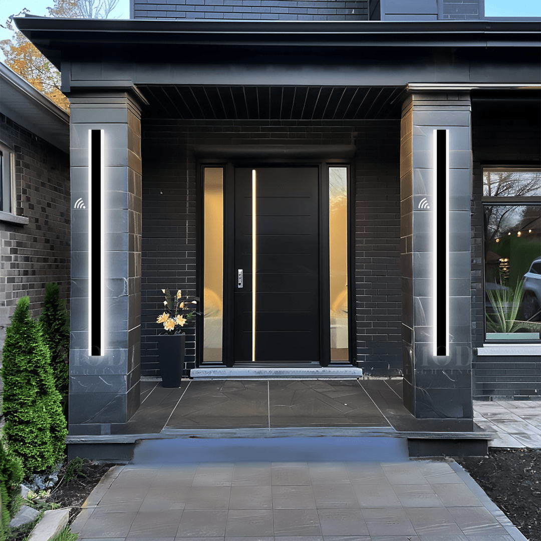 LED Motion Sensor Light - Wireless Outdoor Security Light with Adjustable Brightness for Pathways, Garages, and Entryways