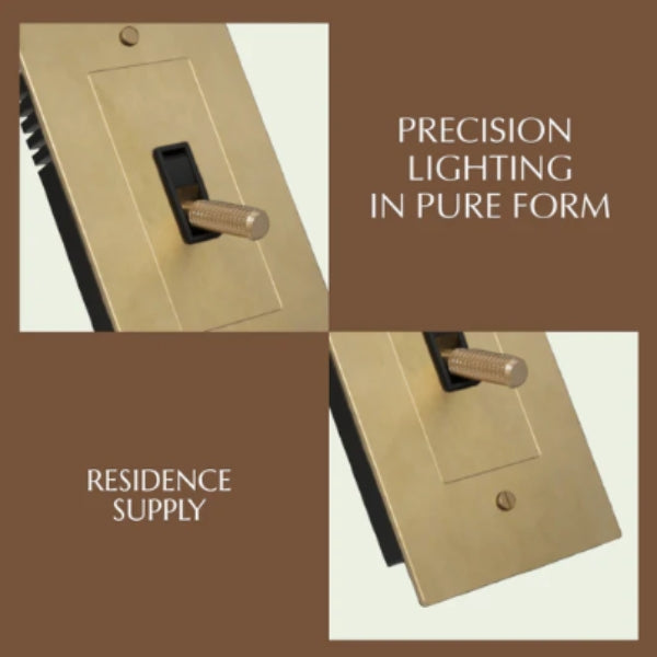 Solid Brass Toggle Light Switch | 1–4 Gang, UL Listed, Premium Durable Design