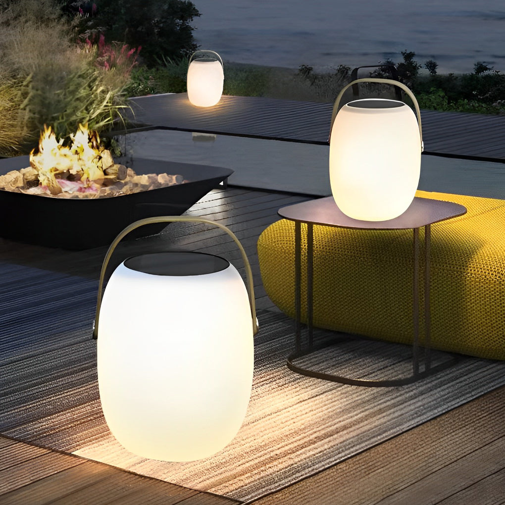 Solar Powered Portable Outdoor Table Lantern: High-End Waterproof Patio Light for Dining, Balcony & Garden | Cordless & Rechargeable | Outdoor Patio Lights