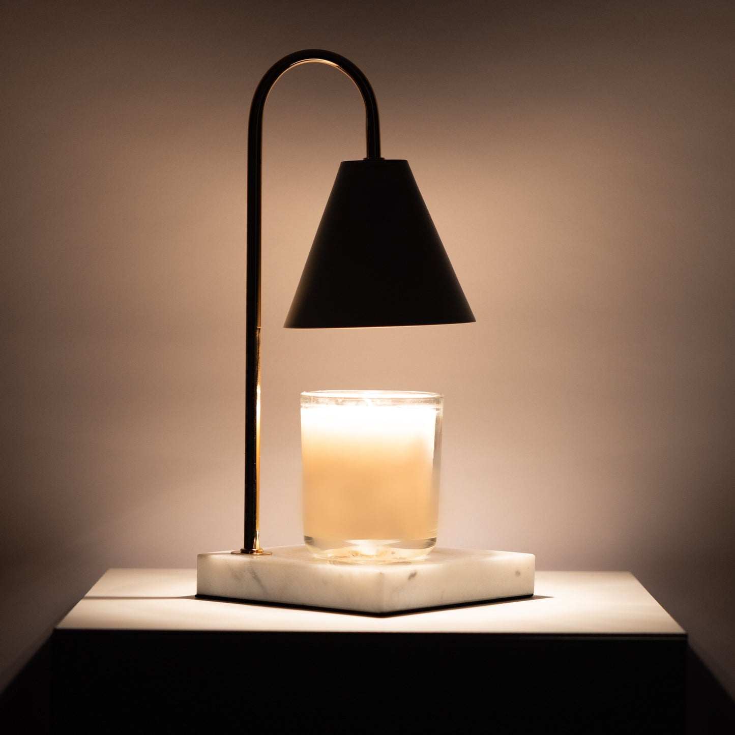 Unique White Candle Warmer with Dimmer | Electric Warmer Lamp for Cozy Candlelight Ambiance