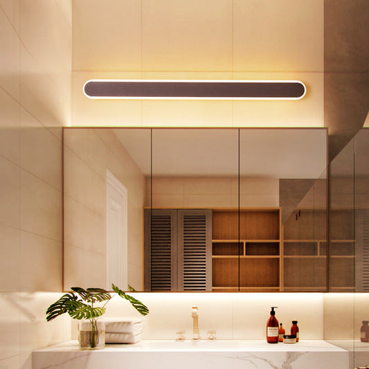 Gold Vanity Light Bar for Contemporary Bathrooms: LED Light Solution for Over the Mirror with Japandi Style