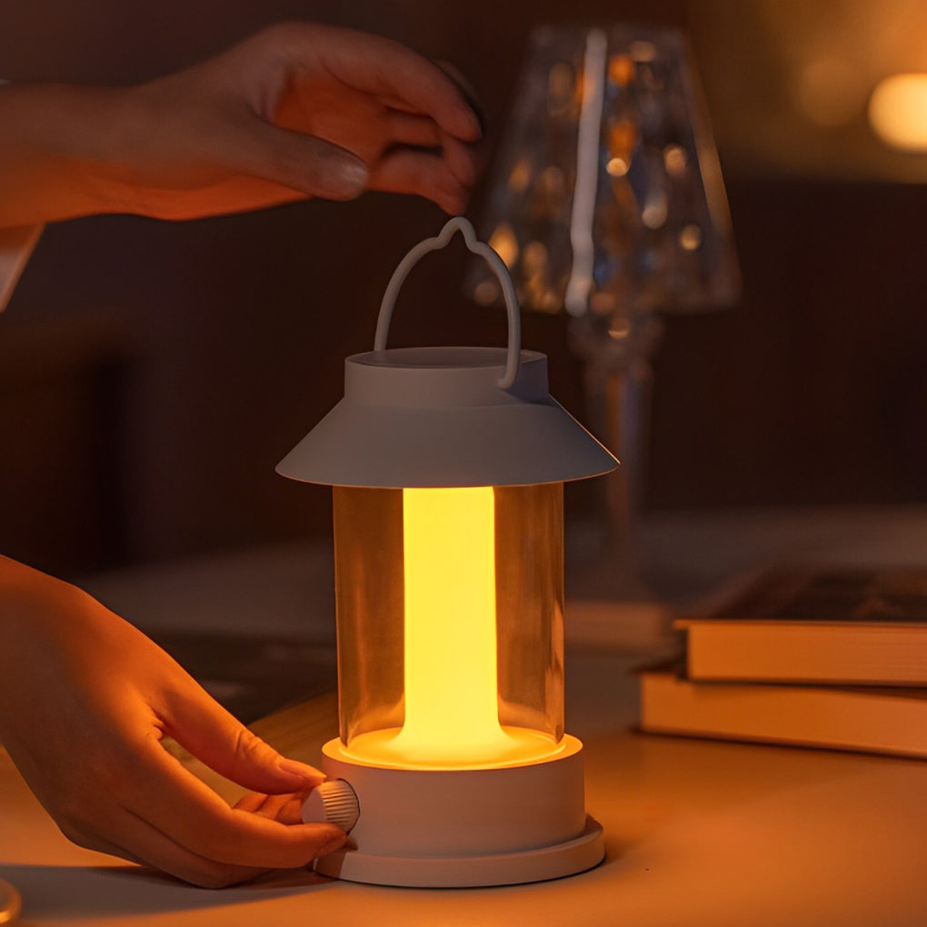 Portable Waterproof Dimmable LED Lantern - USB Rechargeable Outdoor Light for Camping & Emergency Use