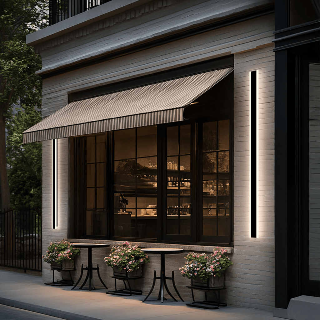 LED Outdoor Wall Light – Modern Weather-Resistant, Dimmable Exterior Sconce with 3 Color Temperatures