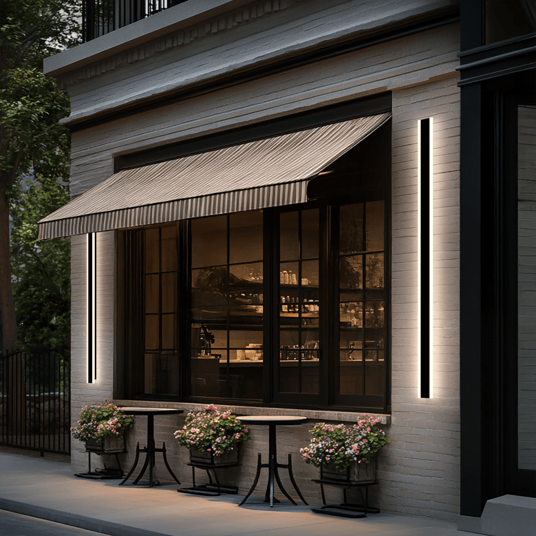 LED Outdoor Wall Light – Modern Weather-Resistant, Dimmable Exterior Sconce with 3 Color Temperatures