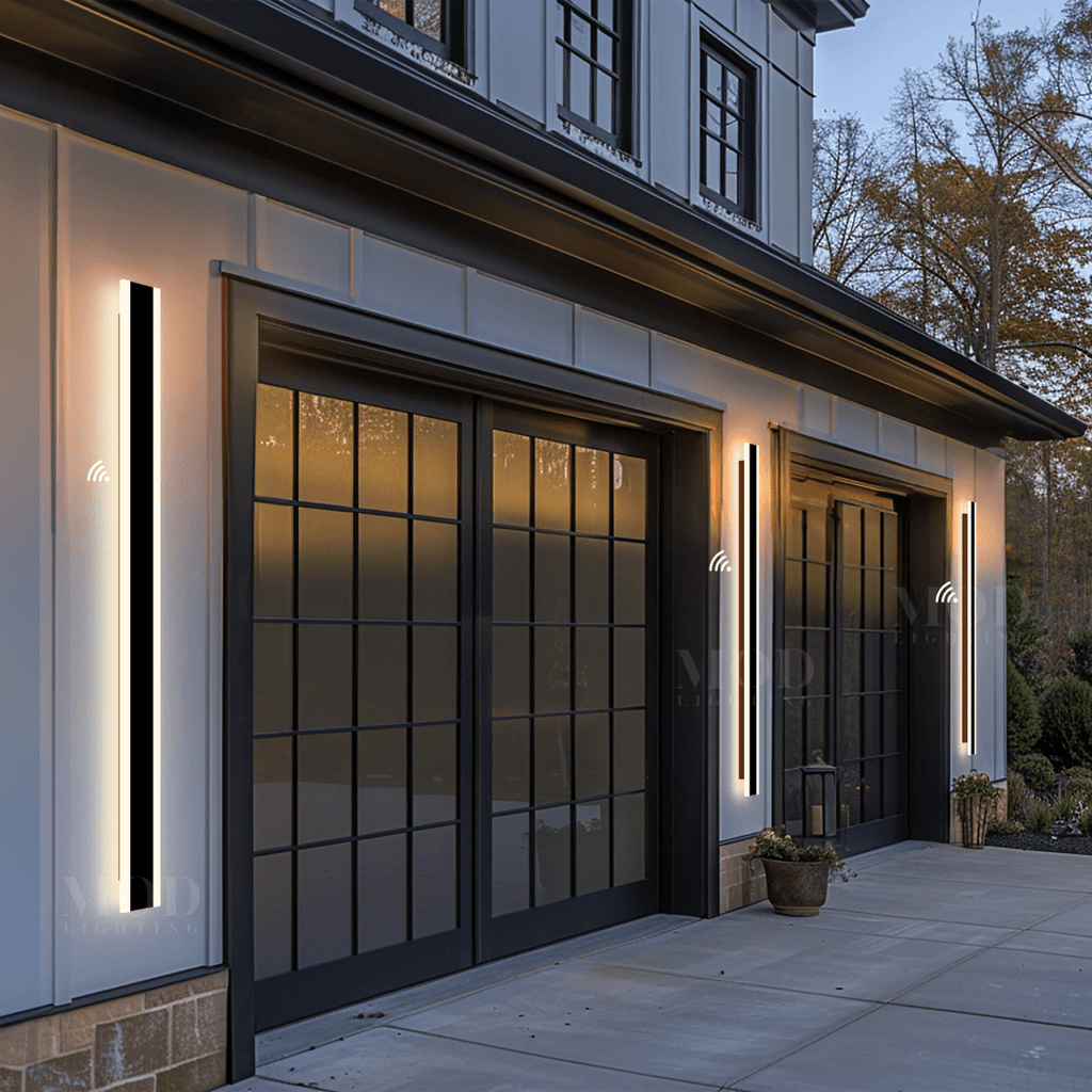 LED Motion Sensor Light - Wireless Outdoor Security Light with Adjustable Brightness for Pathways, Garages, and Entryways