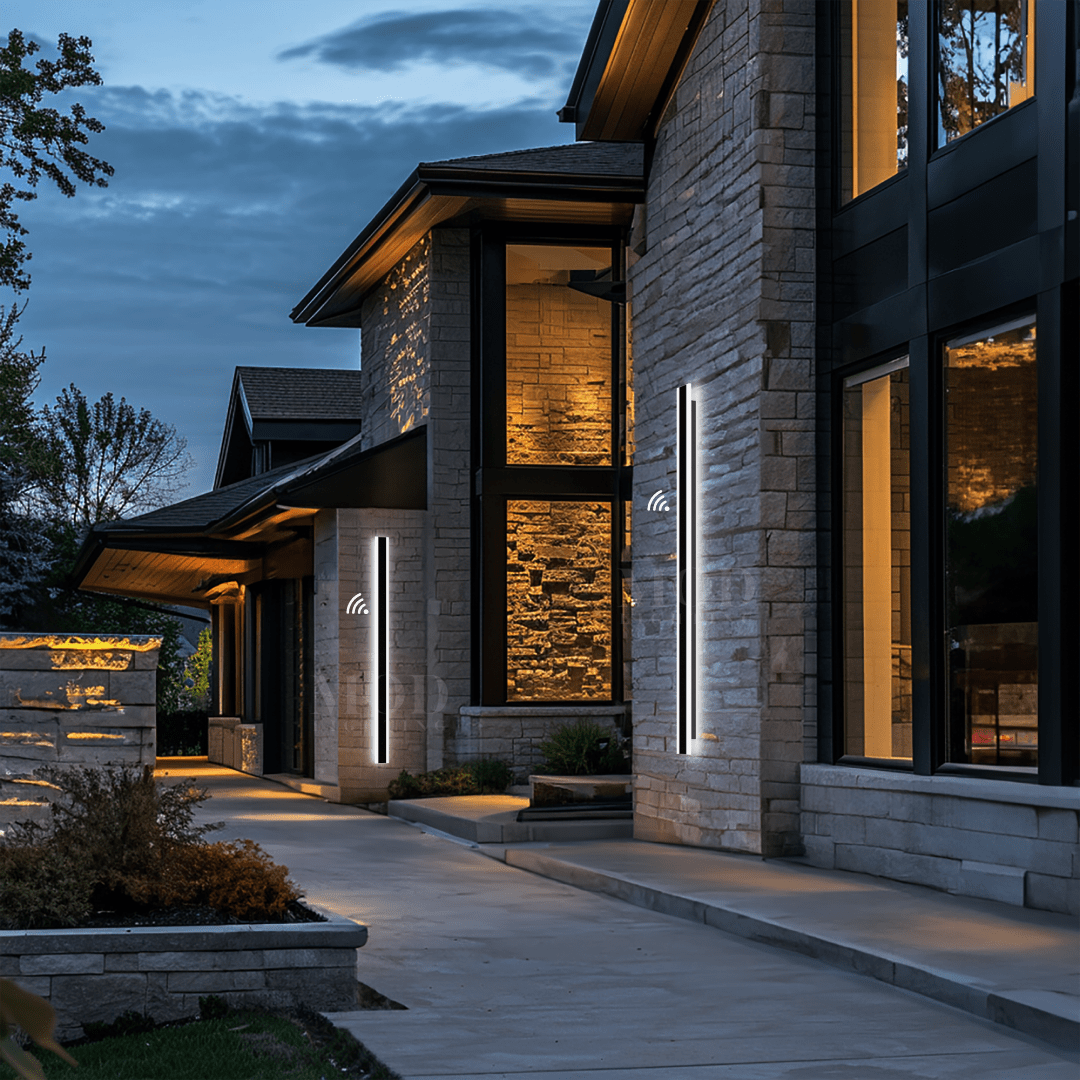 LED Motion Sensor Light - Wireless Outdoor Security Light with Adjustable Brightness for Pathways, Garages, and Entryways