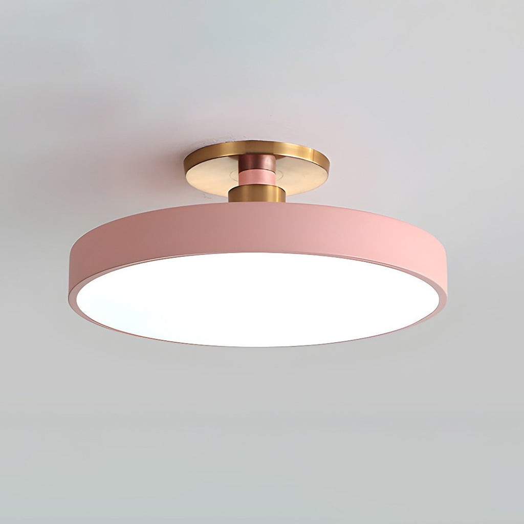 LED Flush Mount Ceiling Lamp - Modern Isla Design with Soft White Light for Living Room & Hallway Illumination