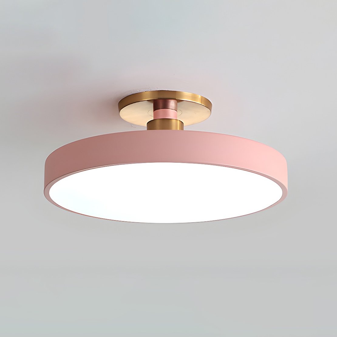 LED Flush Mount Ceiling Lamp - Modern Isla Design with Soft White Light for Living Room & Hallway Illumination