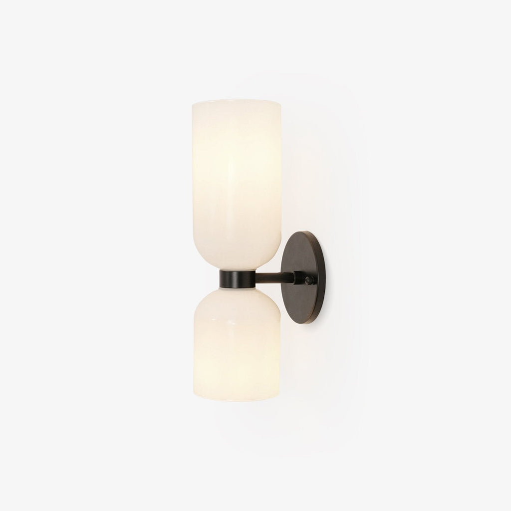 Edie Wall Lamp | Opal Glass Shade, Metal Body & Ideal for Indoor Use in Modern Spaces