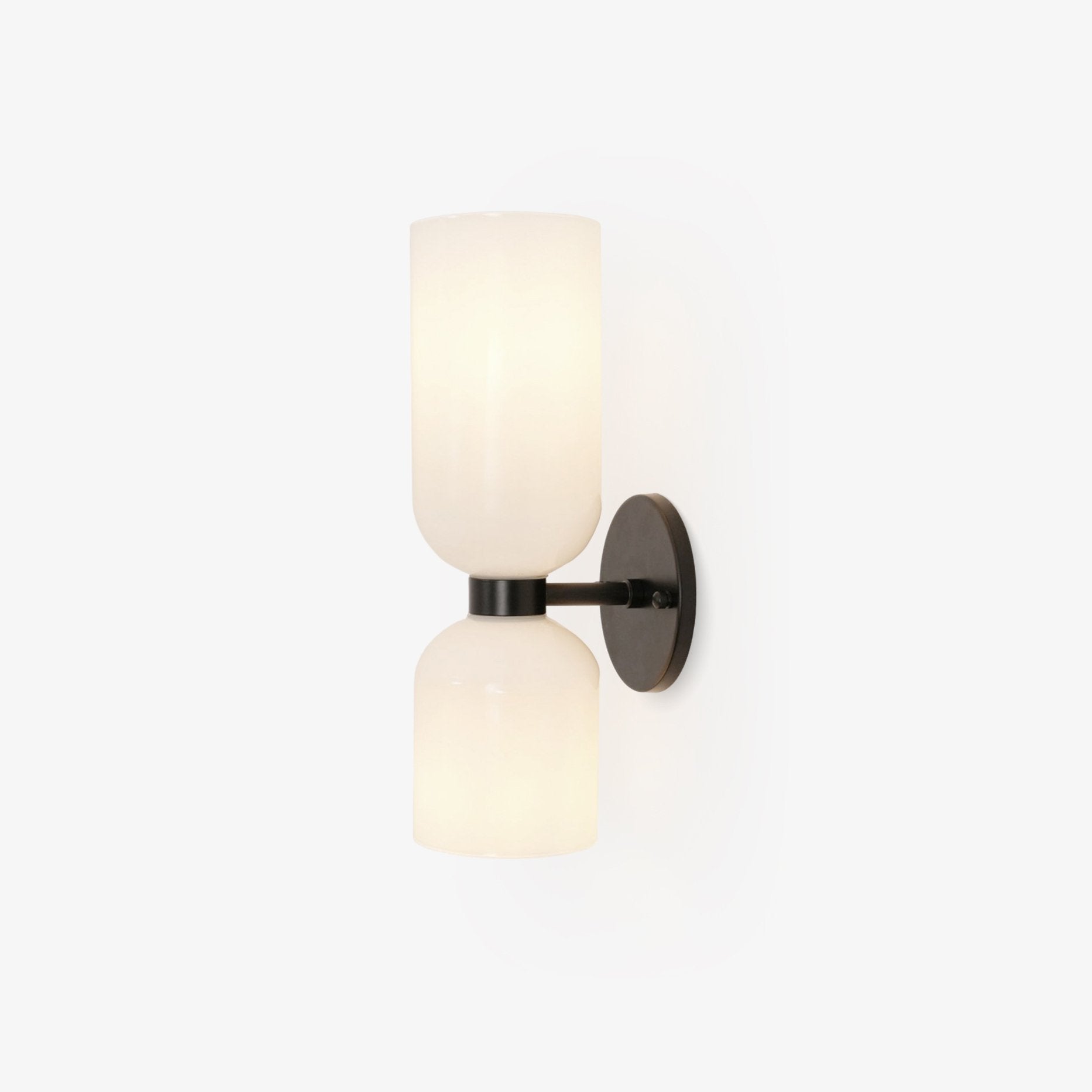 Edie Wall Lamp | Opal Glass Shade, Metal Body & Ideal for Indoor Use in Modern Spaces