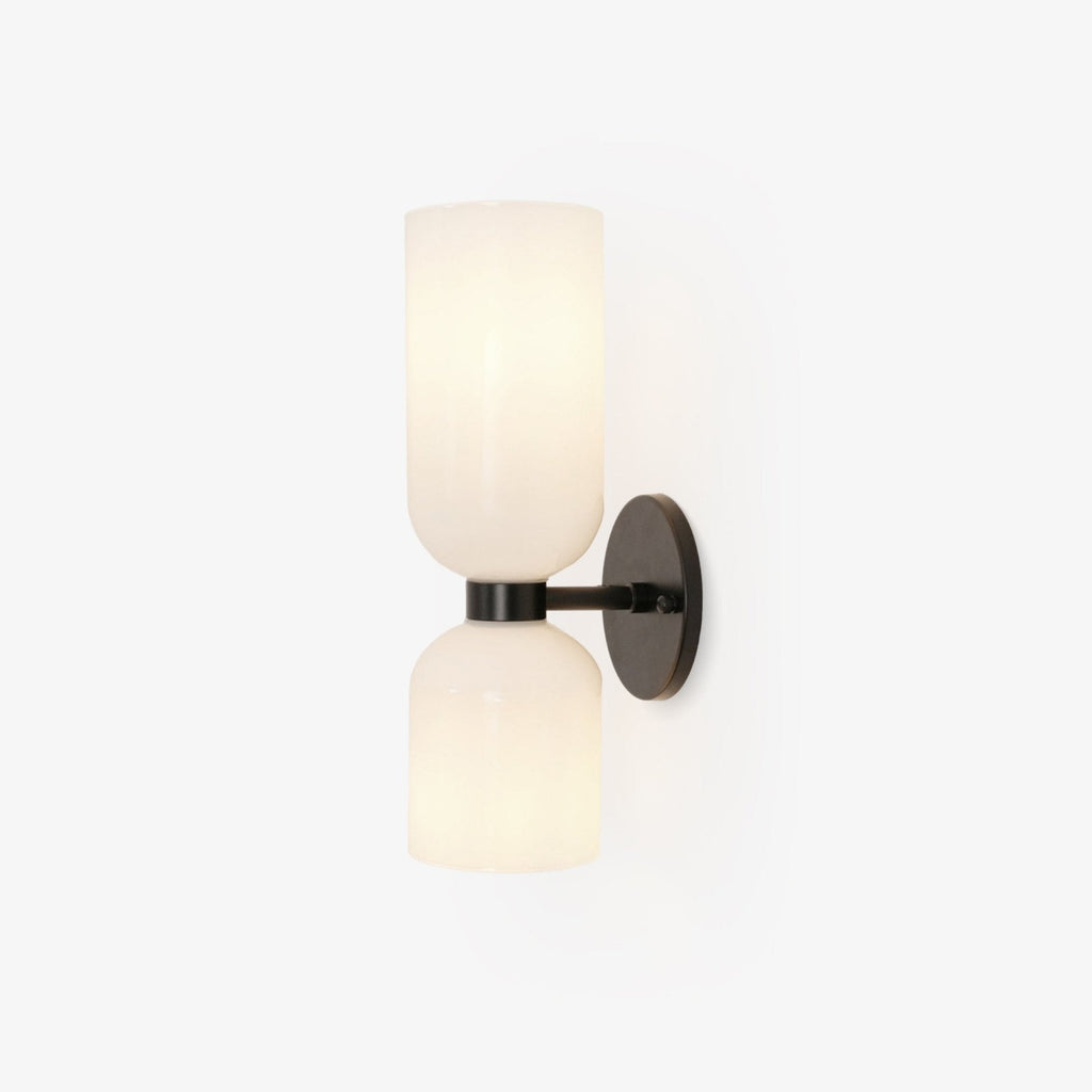 Edie Wall Lamp | Opal Glass Shade, Metal Body & Ideal for Indoor Use in Modern Spaces