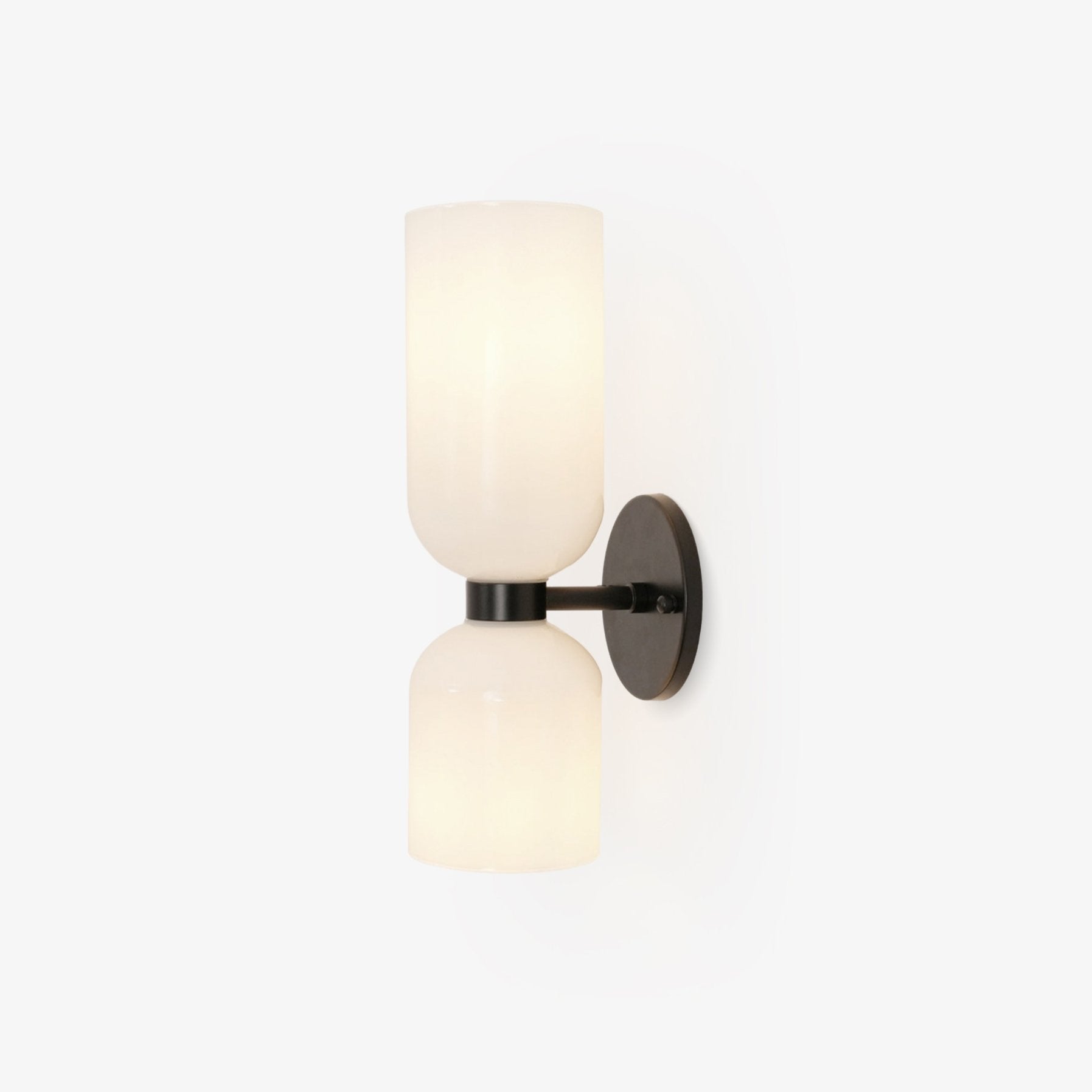 Edie Wall Lamp | Opal Glass Shade, Metal Body & Ideal for Indoor Use in Modern Spaces
