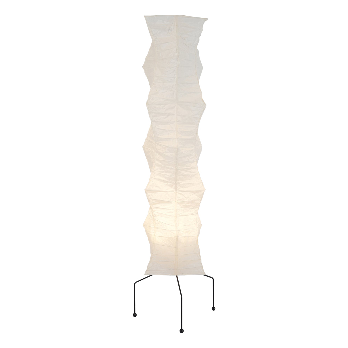 Rice Paper Floor Lamp | Mulberry Paper Shade, Metal Base & Ideal for Indoor Lighting