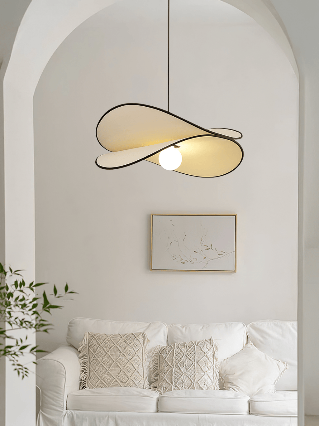 LED Pendant Light Fixture - Modern Industrial Design - Adjustable Height - Ideal for Kitchen, Dining Room & Living Spaces