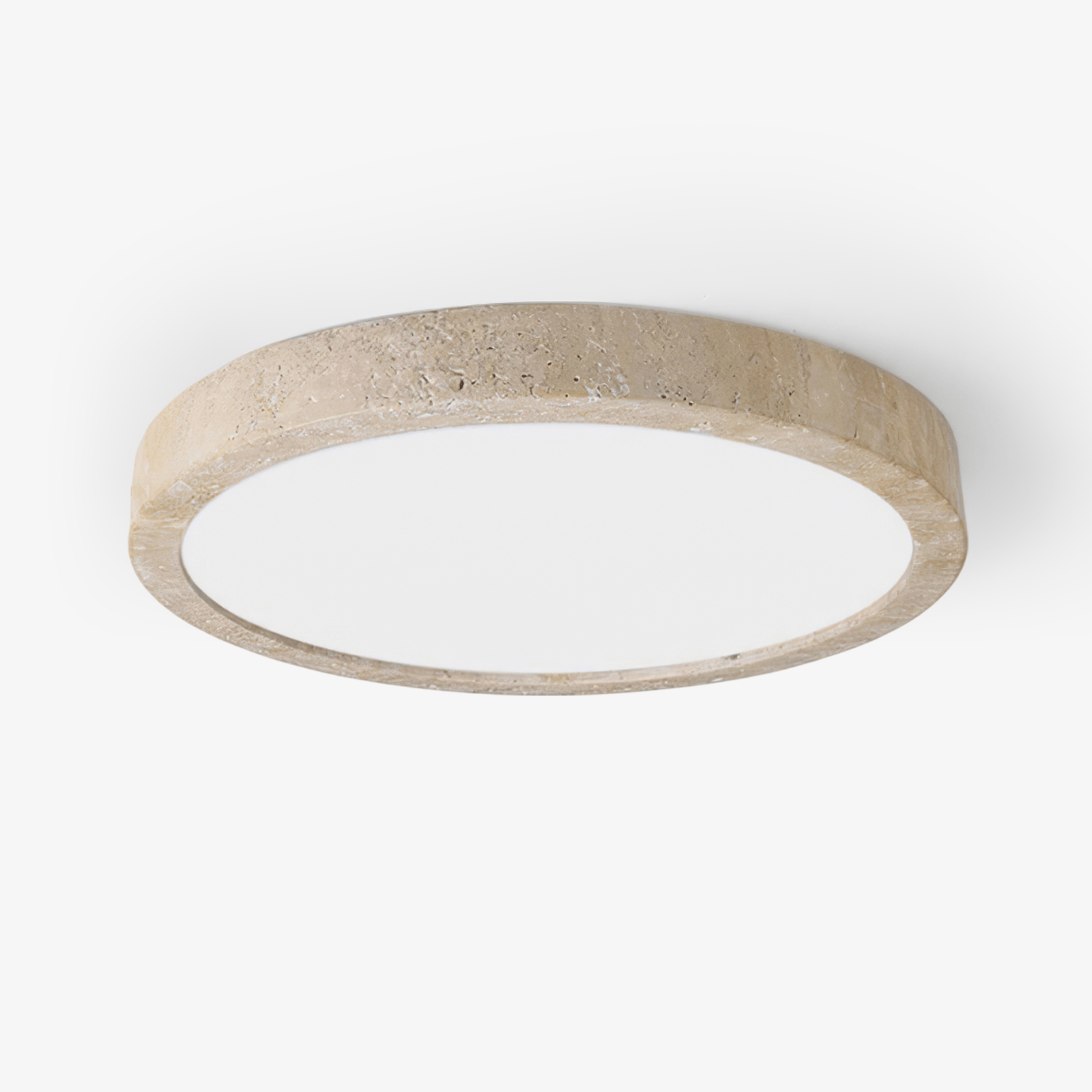 Travertine Ceiling Light | Dimmable, Warm & Cool Light Options for Modern Indoor Spaces