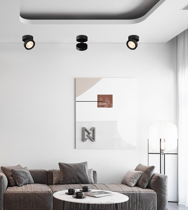 Round Rotating LED Downlight | 90° Adjustable, 355° Rotation & Ideal for Indoor Accent Lighting