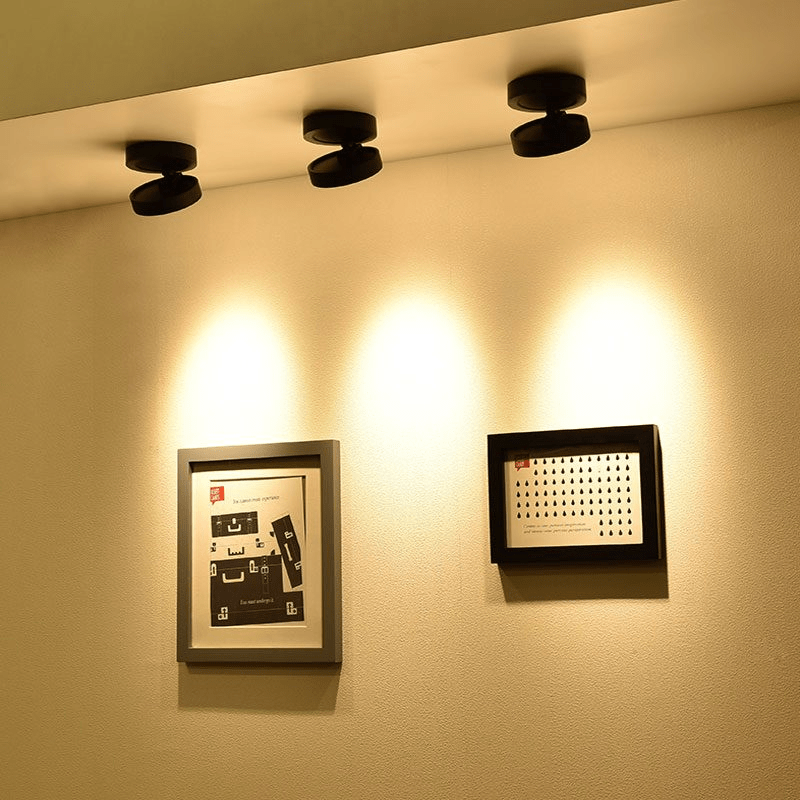 Round Rotating LED Downlight | 90° Adjustable, 355° Rotation & Ideal for Indoor Accent Lighting