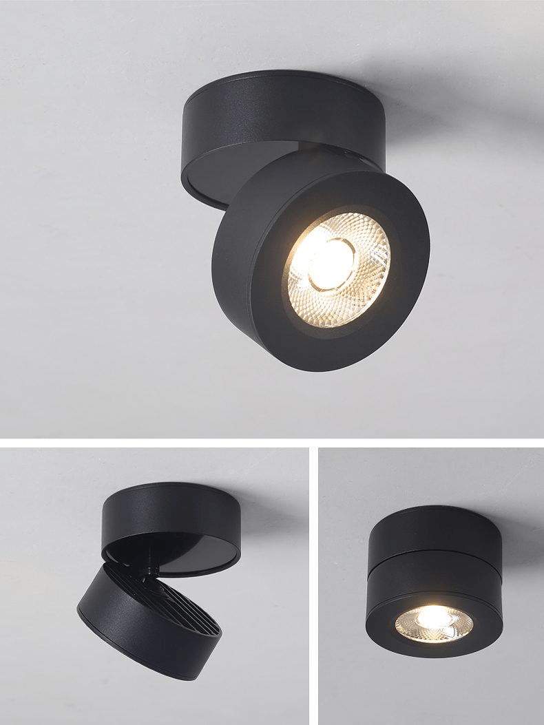 Round Rotating LED Downlight | 90° Adjustable, 355° Rotation & Ideal for Indoor Accent Lighting