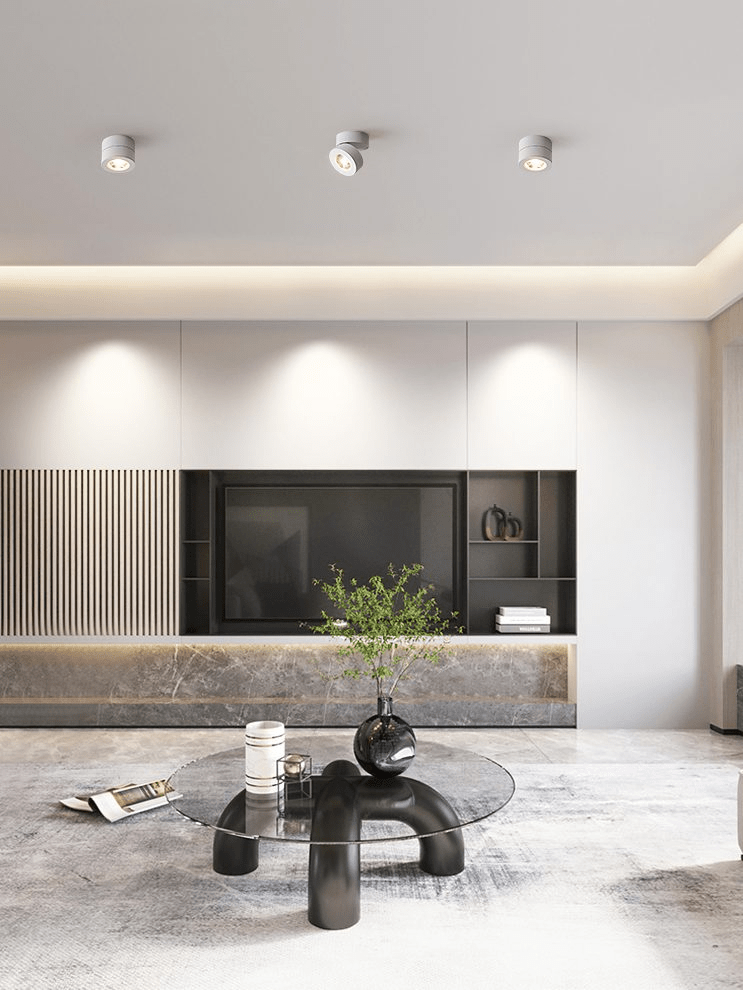 Round Rotating LED Downlight | 90° Adjustable, 355° Rotation & Ideal for Indoor Accent Lighting