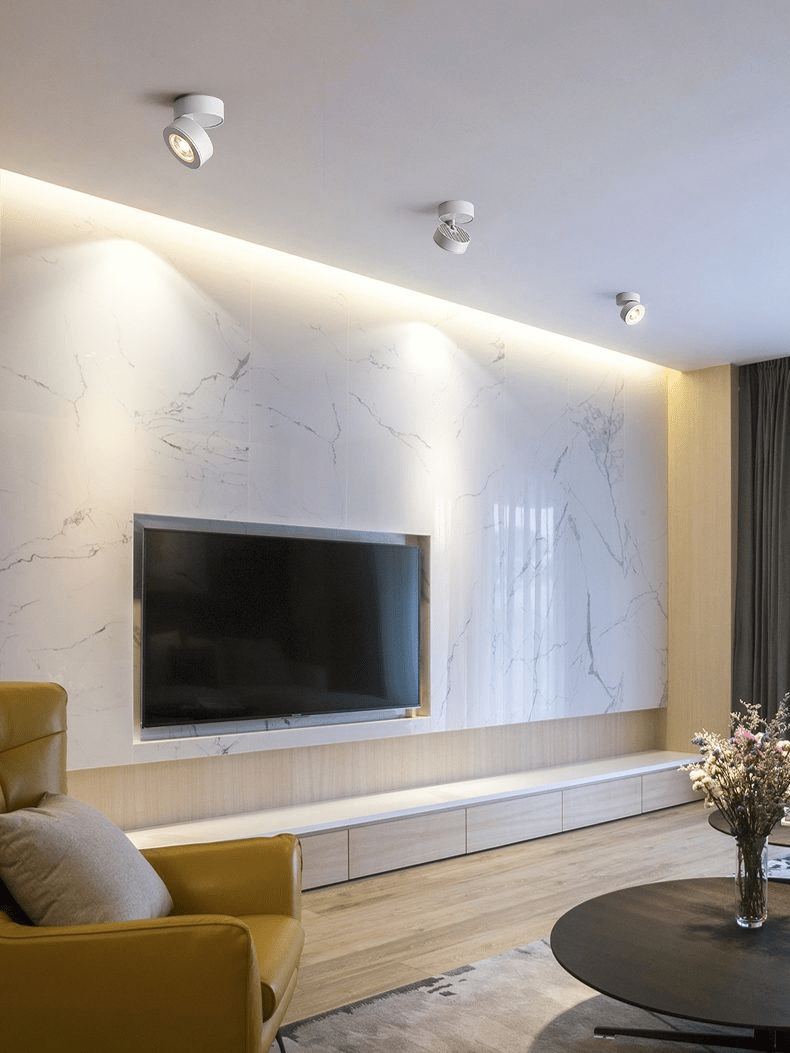 Round Rotating LED Downlight | 90° Adjustable, 355° Rotation & Ideal for Indoor Accent Lighting