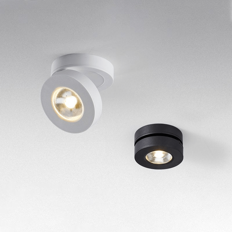 Round Rotating LED Downlight | 90° Adjustable, 355° Rotation & Ideal for Indoor Accent Lighting