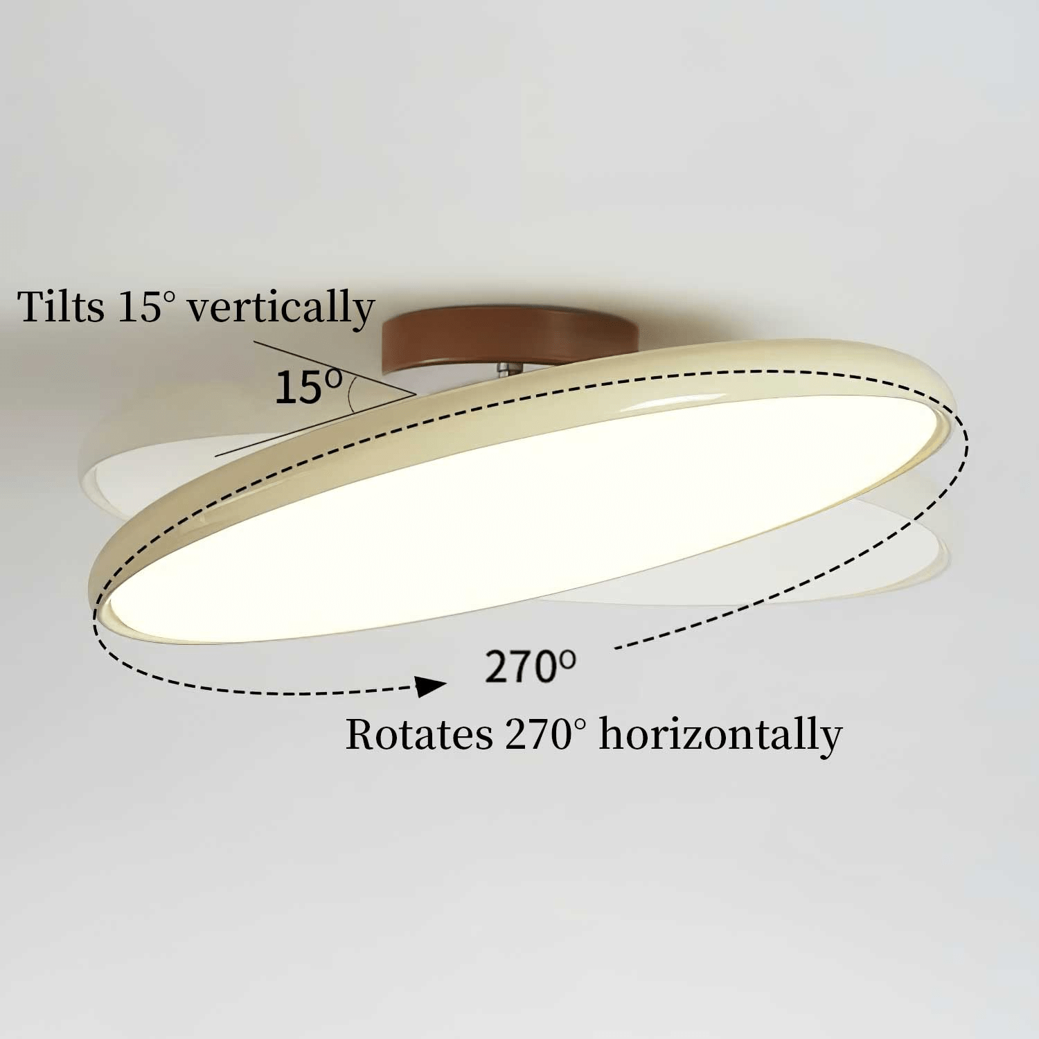 Adjustable LED Ceiling Lamp | Customizable Ambient Lighting for Indoor Spaces, Sloped Ceiling Compatible