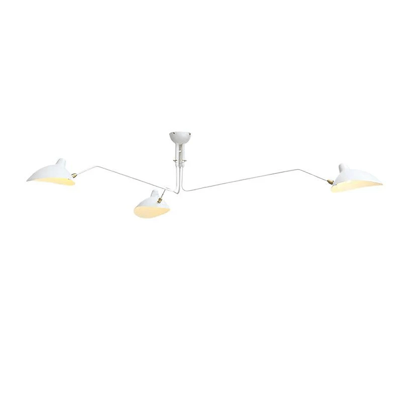 Three Arm Ceiling Light | Metal & Aluminum, Indoor Use for Modern Home Decor