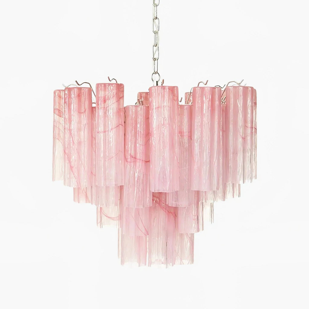 Murano Tubes Chandelier | Hand-Blown Glass, Customizable Size & Finish for Dining Room or Bedroom