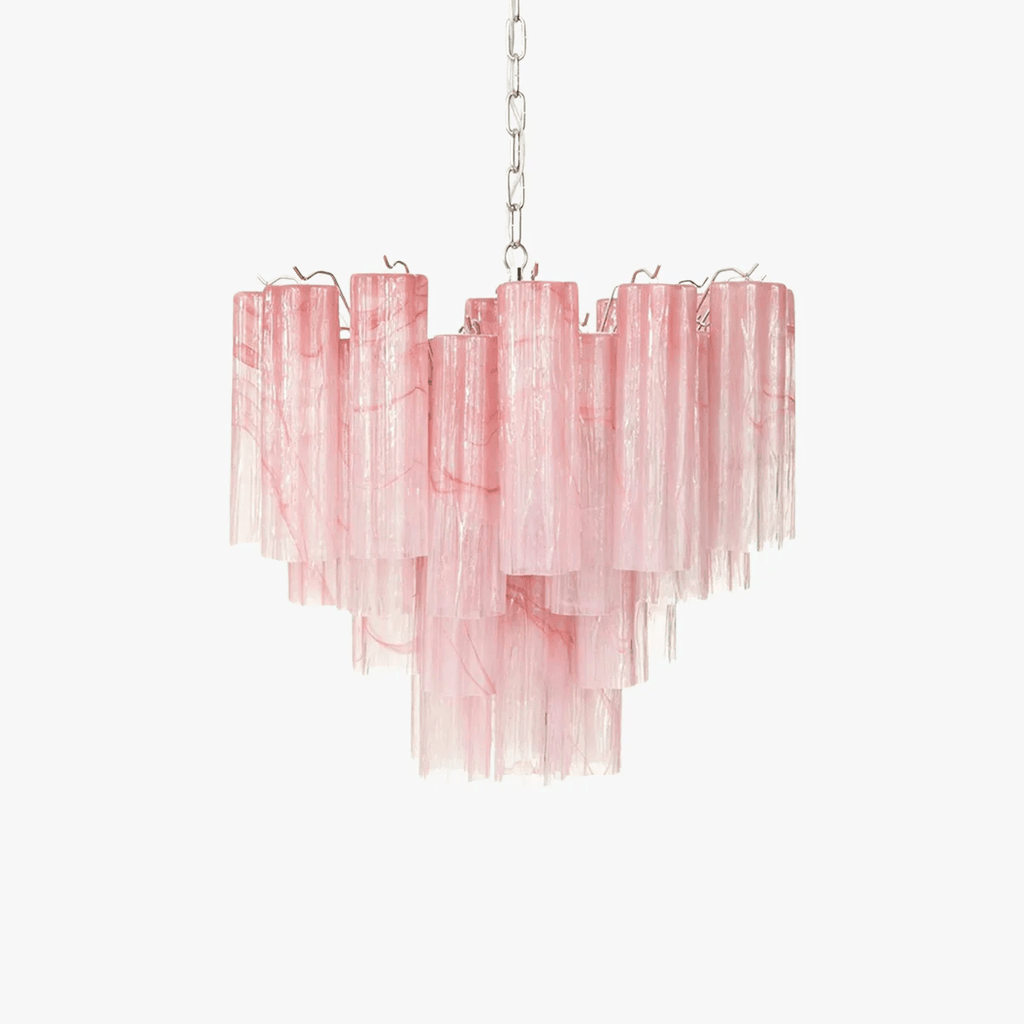 Murano Tubes Chandelier | Hand-Blown Glass, Customizable Size & Finish for Dining Room or Bedroom